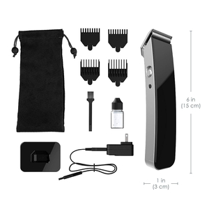 Clipper portátil de cabello recargable USB eléctrico con soporte